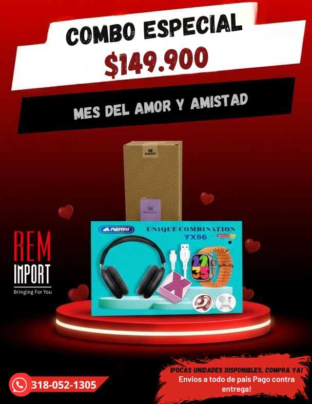 Smartwatch YX96 + Termo Stanley 40 oz