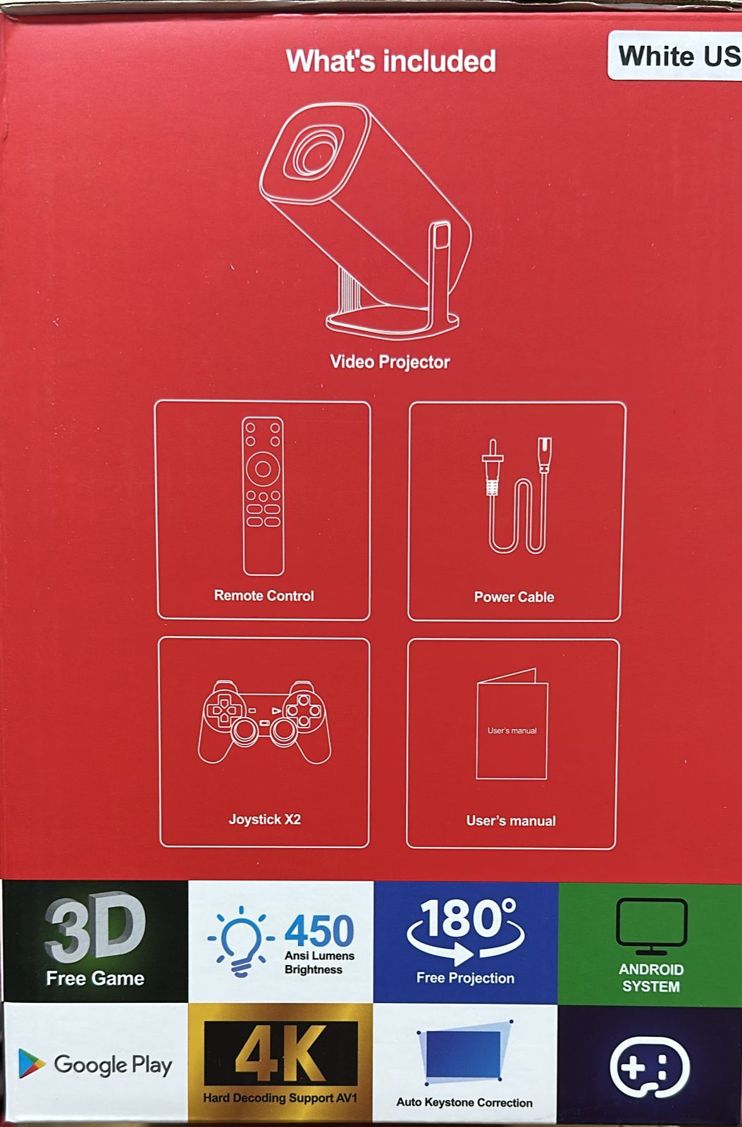 PROYECTOR GAMER P30 MAX + GAMEBOX